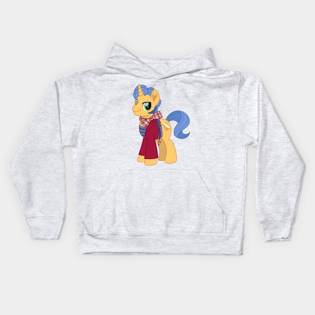 Lucius Spriggs pony dressed Kids Hoodie by CloudyGlow